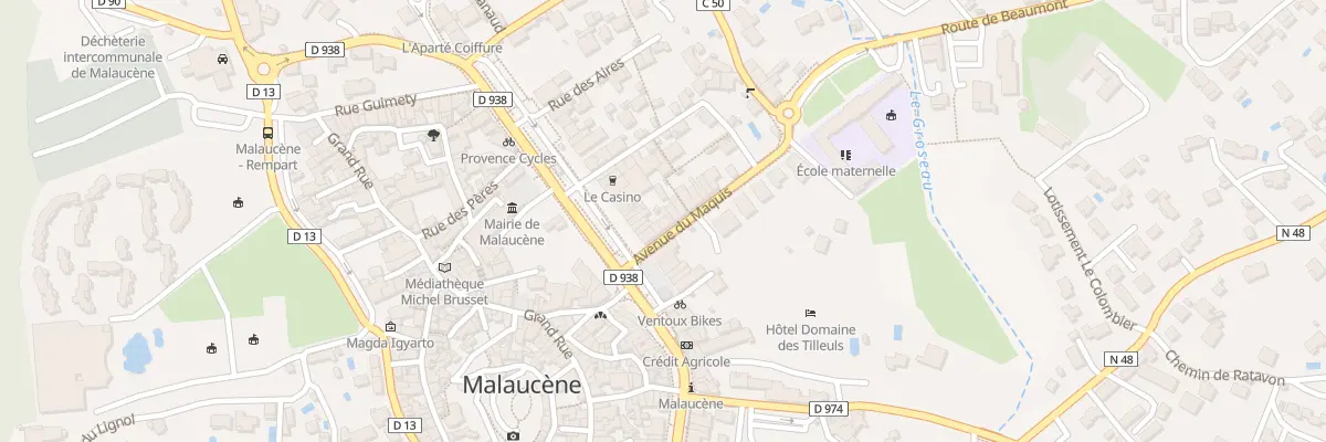 Plan du 3 Av du Maquis à Malaucène
