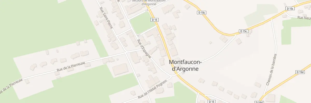 Plan du 23 Rue Raymond Poincare à Montfaucon-d’Argonne
