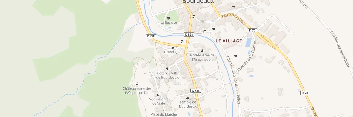 Plan du 5039 Le Village à Bourdeaux