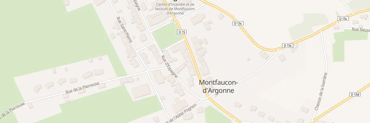 Plan du 25 Rue Raymond Poincare à Montfaucon-d’Argonne