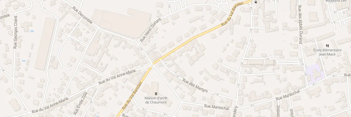 Plan du 19 Rue du Val Barizien à Chaumont