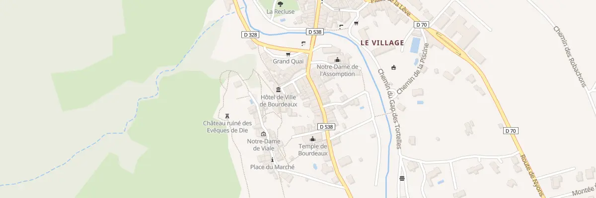 Plan du 5038 Le Village à Bourdeaux