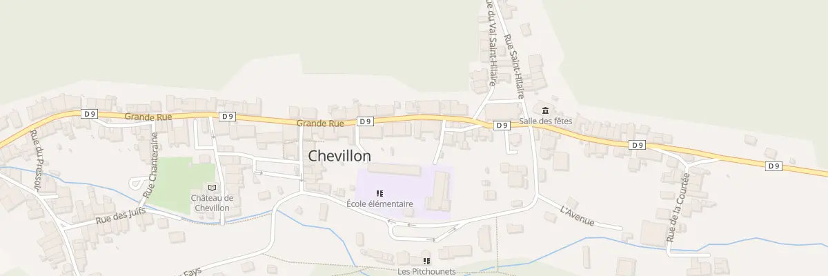 Plan du 64 Rue Grande de Chevillon à Chevillon