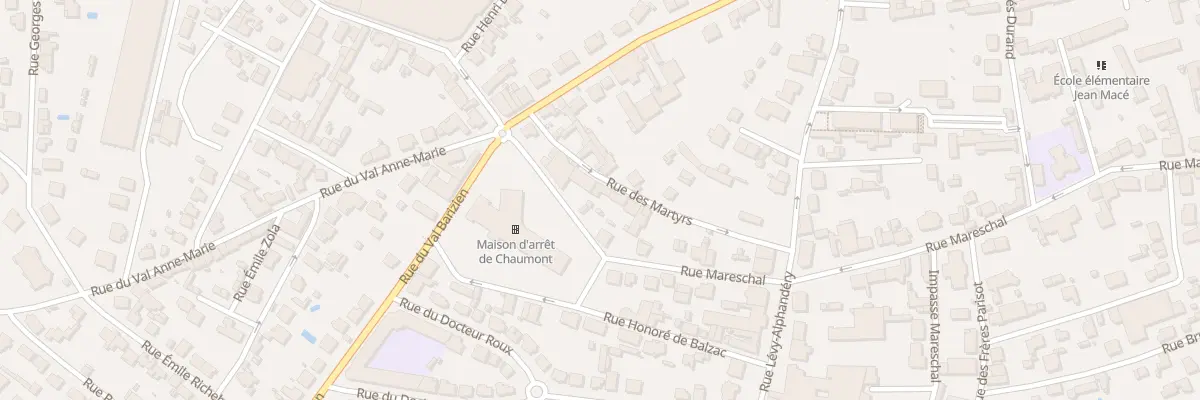 Plan du 9 Rue des Martyrs à Chaumont