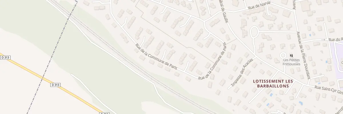 Plan du 30 Rue de la Commune de Paris à La Verpillière