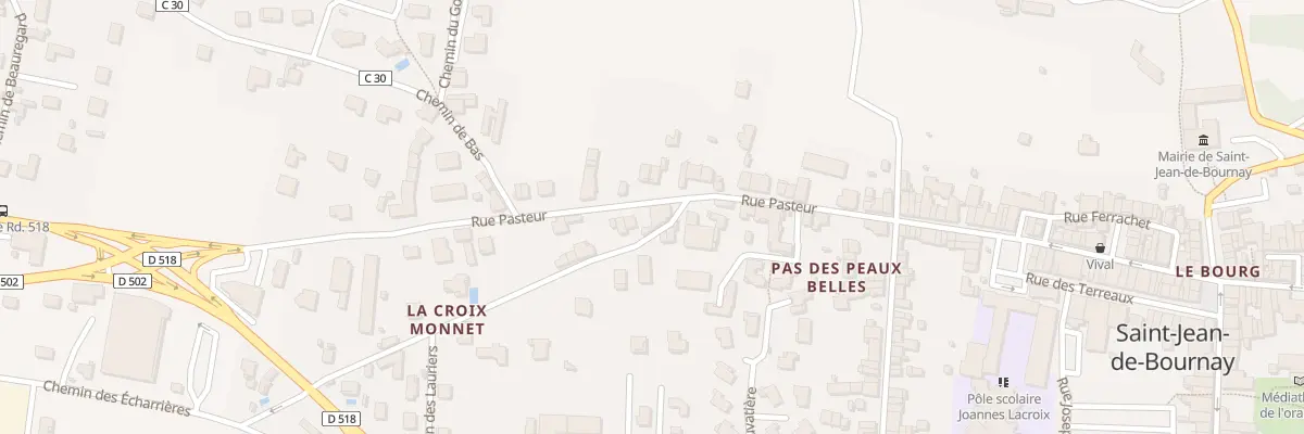 Plan du 21 Rue Pasteur à Saint-Jean-de-Bournay