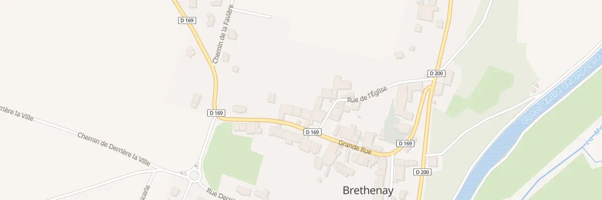 Plan du 18 Gr Grande Rue à Brethenay