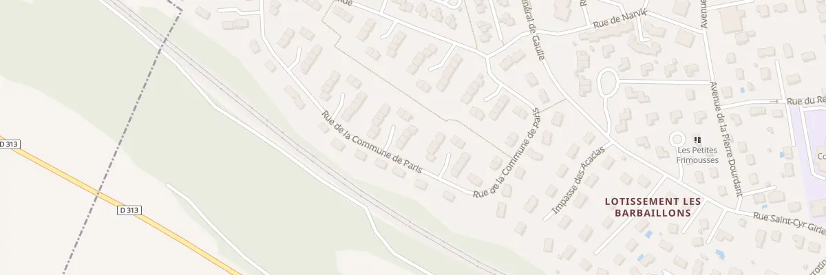 Plan du 29 Rue de la Commune de Paris à La Verpillière