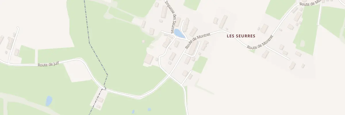 Plan du 2410 Rte de Montret à Juif