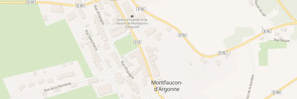 Plan du 38 Rue Raymond Poincare à Montfaucon-d’Argonne