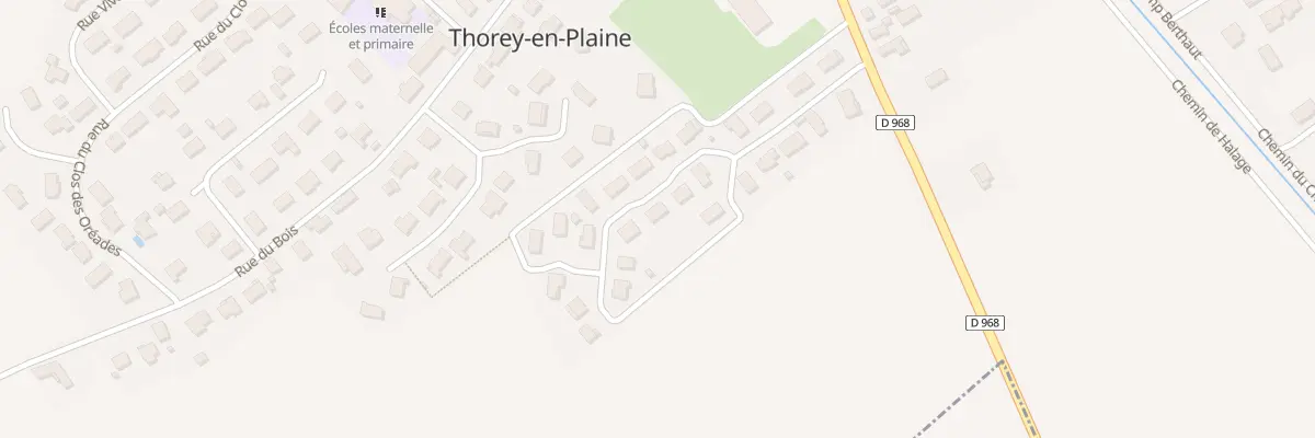 Plan du 17 Rue du Clos des Gourmets à Thorey-en-Plaine