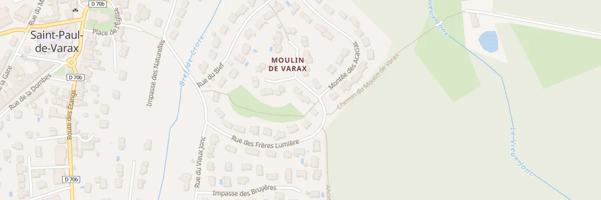 Plan du 3 Imp du Moulin à Saint-Paul-de-Varax
