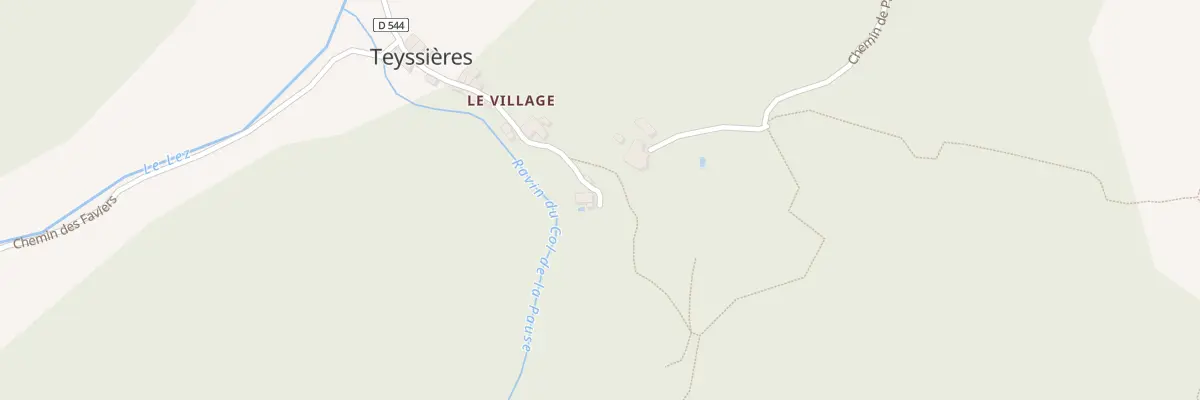 Plan du 5019 Le Village à Teyssières