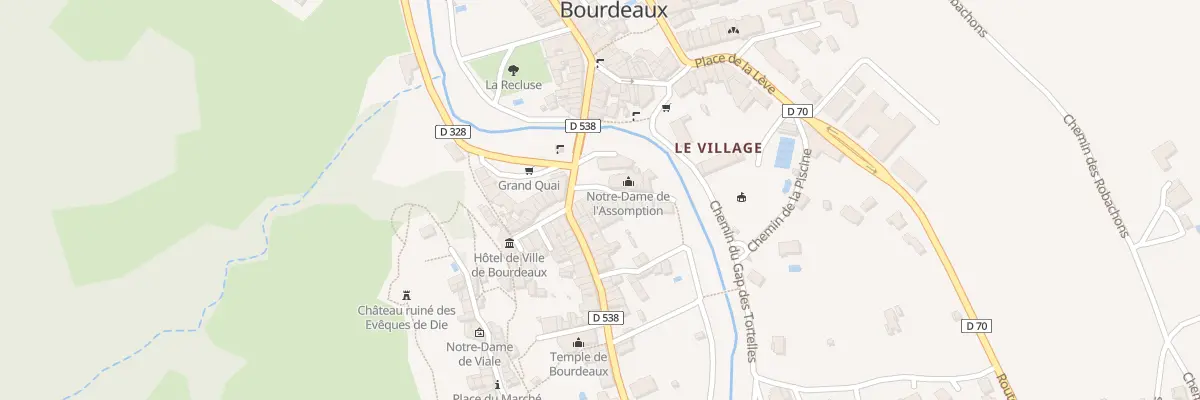 Plan du 5026 Le Village à Bourdeaux
