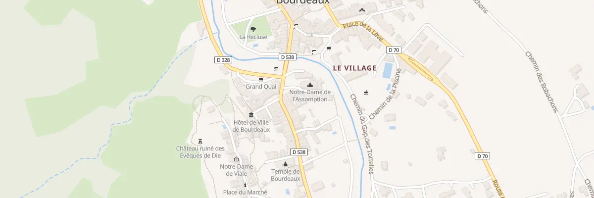 Plan du 5027 Le Village à Bourdeaux