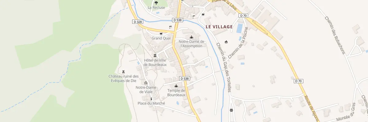 Plan du 5058 Le Village à Bourdeaux