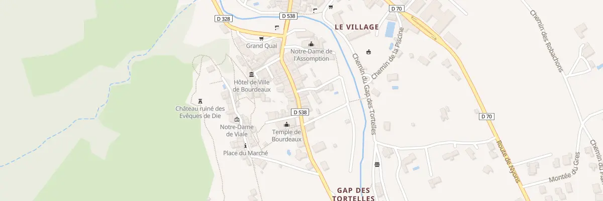 Plan du 5069 Le Village à Bourdeaux