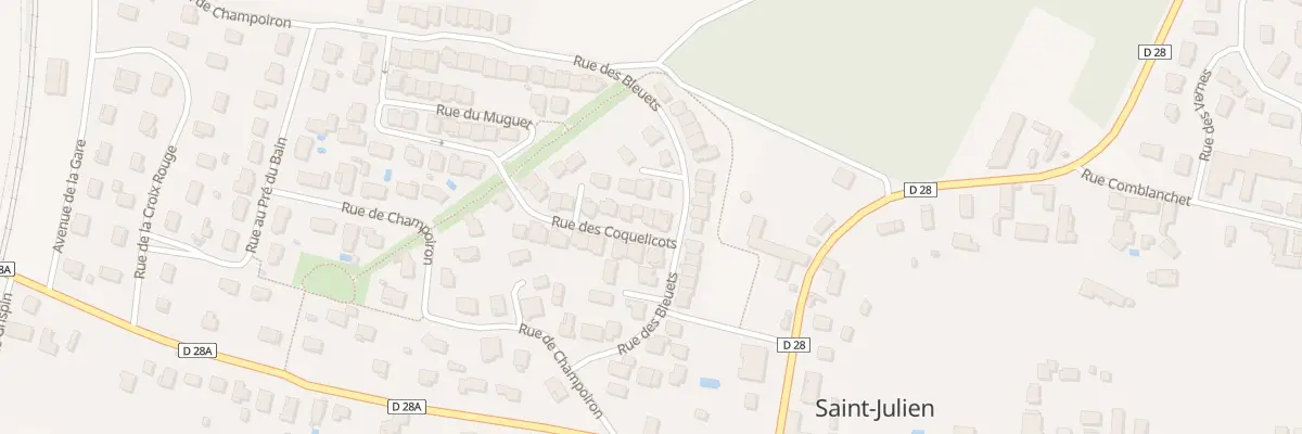 Plan du 25 Rue des Coquelicots à Saint-Julien