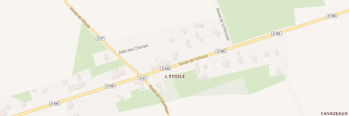 Plan du 548 Rte de Trevoux à Montracol