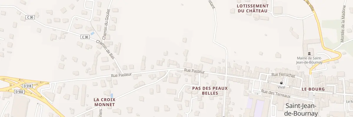 Plan du 22 Rue Pasteur à Saint-Jean-de-Bournay