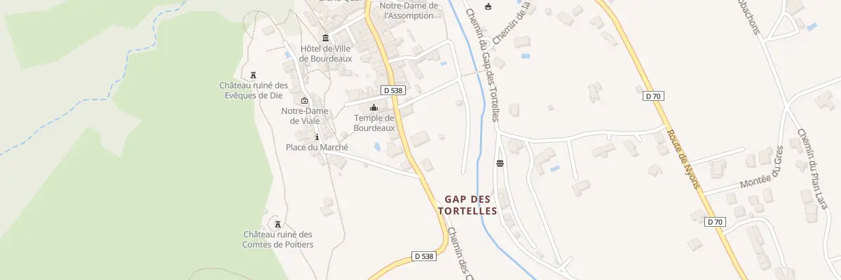 Plan du 9000 Rue Droite à Bourdeaux