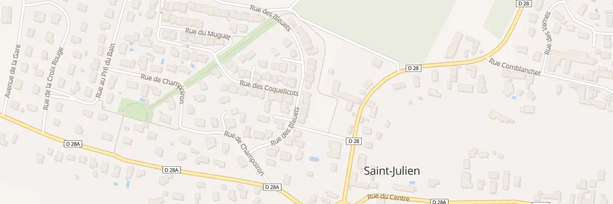 Plan du 20 Rue des Bleuets à Saint-Julien