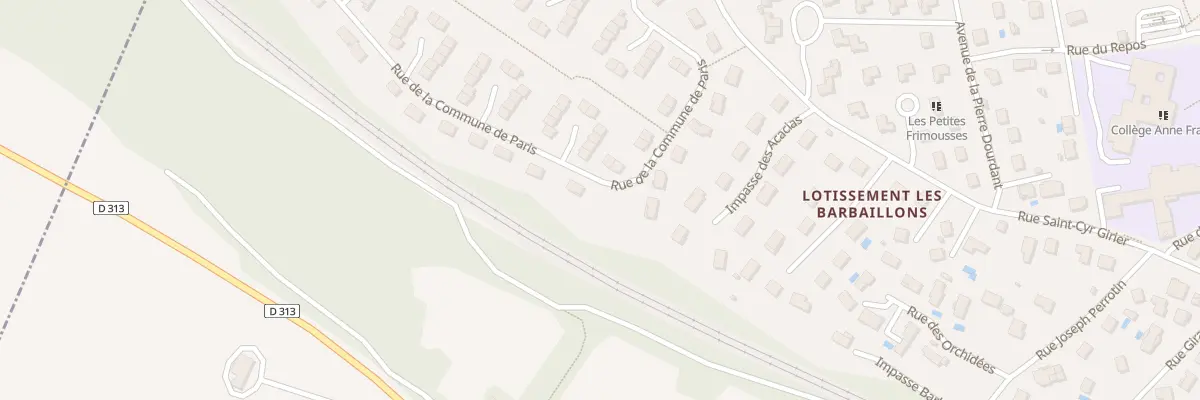Plan du 110B Rue de la Commune de Paris à La Verpillière