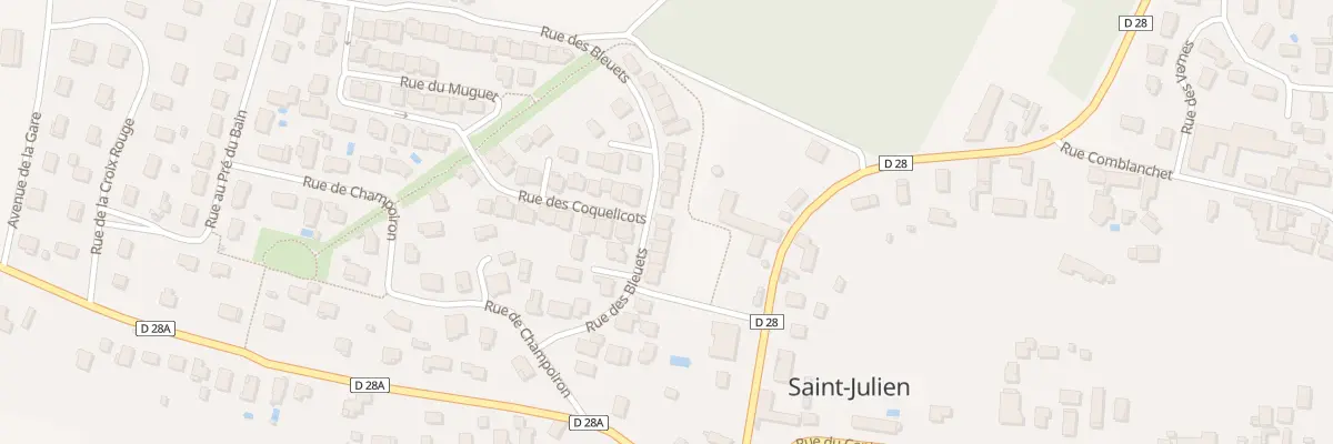 Plan du 22 Rue des Bleuets à Saint-Julien