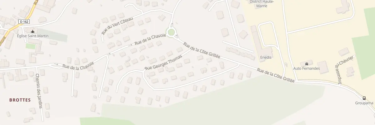 Plan du 1 Rue Georges Thomas à Chaumont