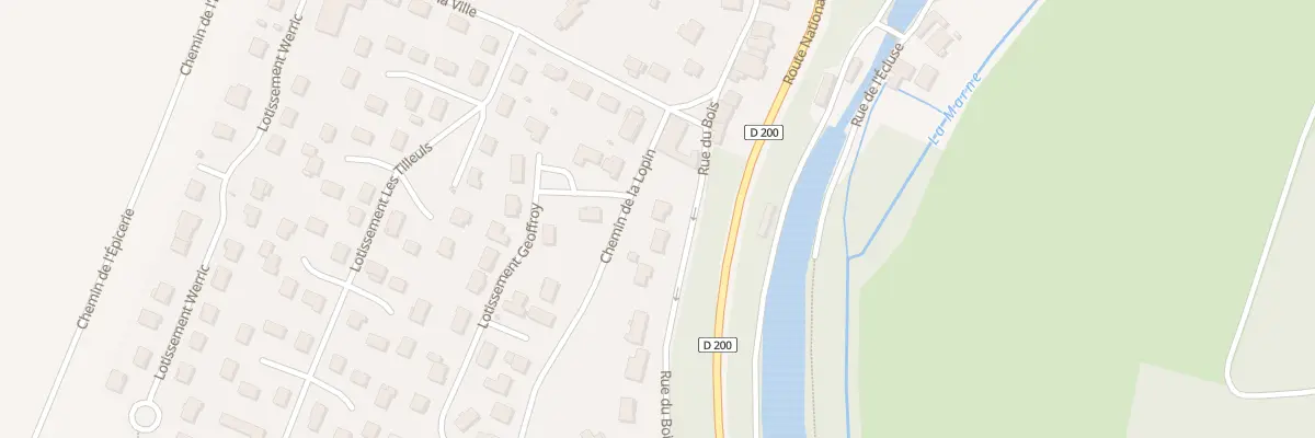 Plan du 14B Rue du Bois à Brethenay