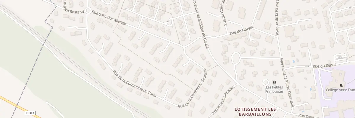 Plan du 58 Rue de la Commune de Paris à La Verpillière