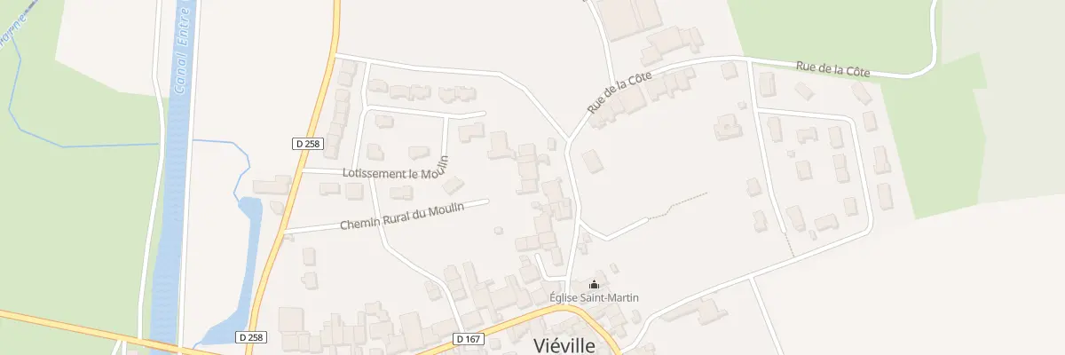 Plan du 11 Rue de la Côte à Viéville