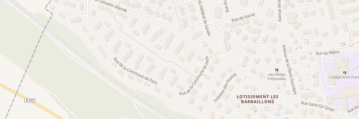 Plan du 55 Rue de la Commune de Paris à La Verpillière