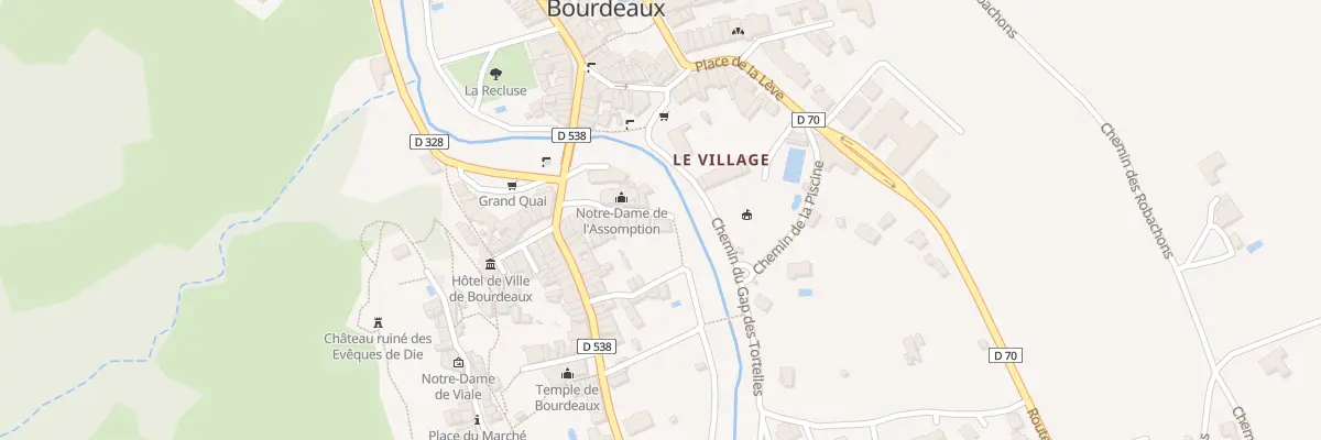 Plan du 5436 Le Village à Bourdeaux
