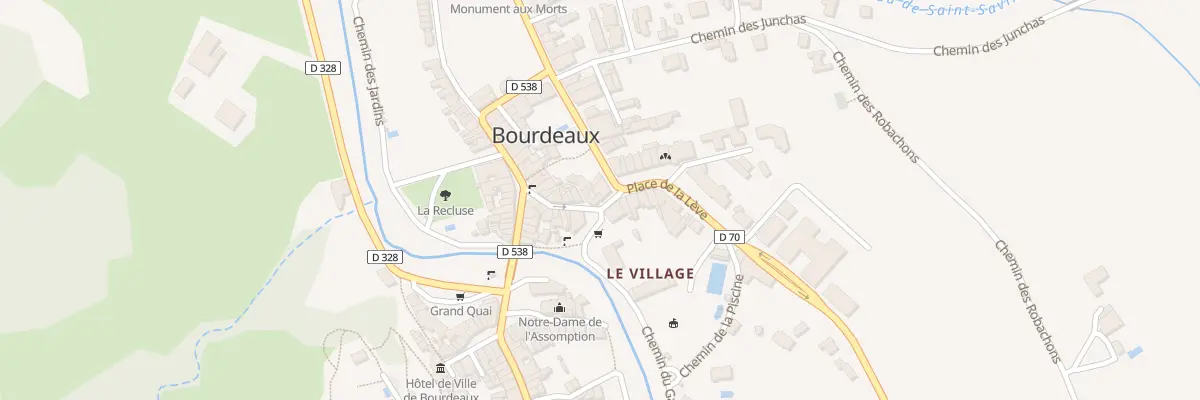 Plan du 5183 Le Village à Bourdeaux
