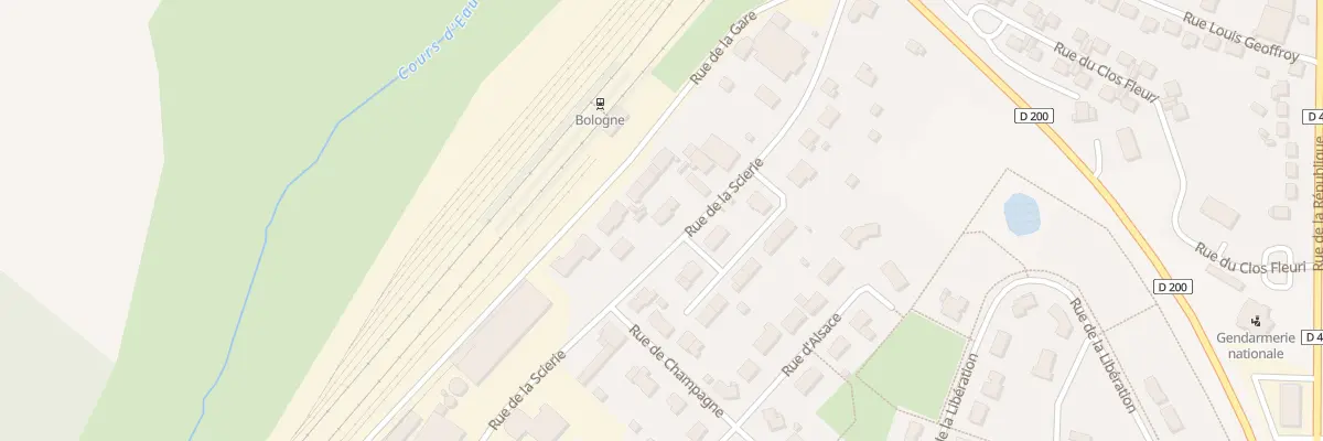 Plan du 12 Rue de la Scierie à Bologne