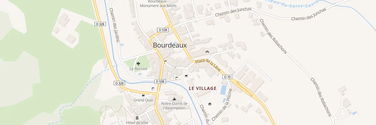 Plan du 5182 Le Village à Bourdeaux
