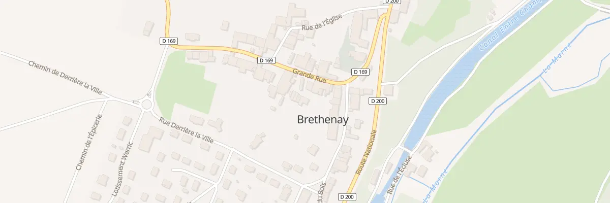 Plan du 5 Gr Grande Rue à Brethenay