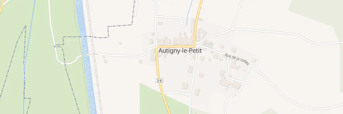 Plan du 8 Gr Rue à Autigny-le-Petit