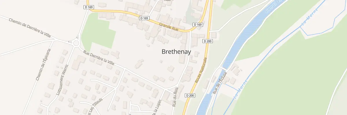 Plan du 8 Rue du Bois à Brethenay