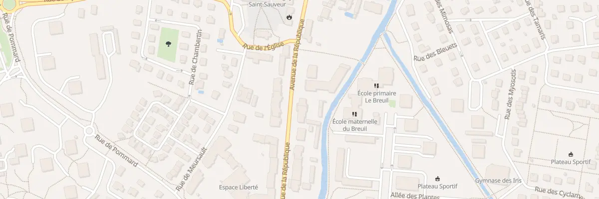 Plan du 23 Av de la République à Chevigny-Saint-Sauveur