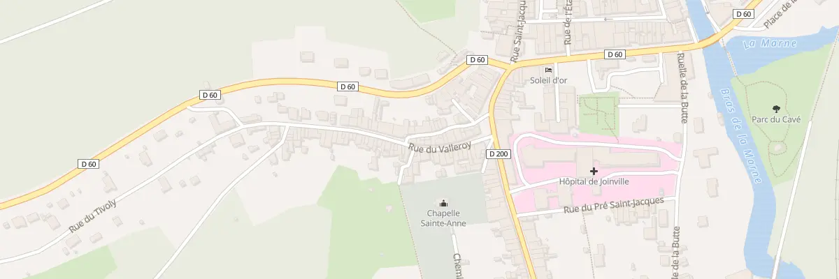 Plan du 16 Rue du Valleroy à Joinville