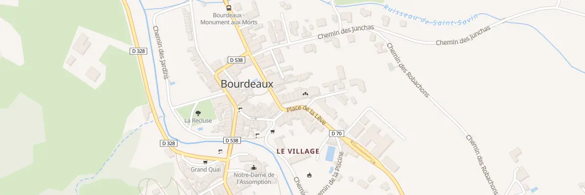 Plan du 5178 Le Village à Bourdeaux