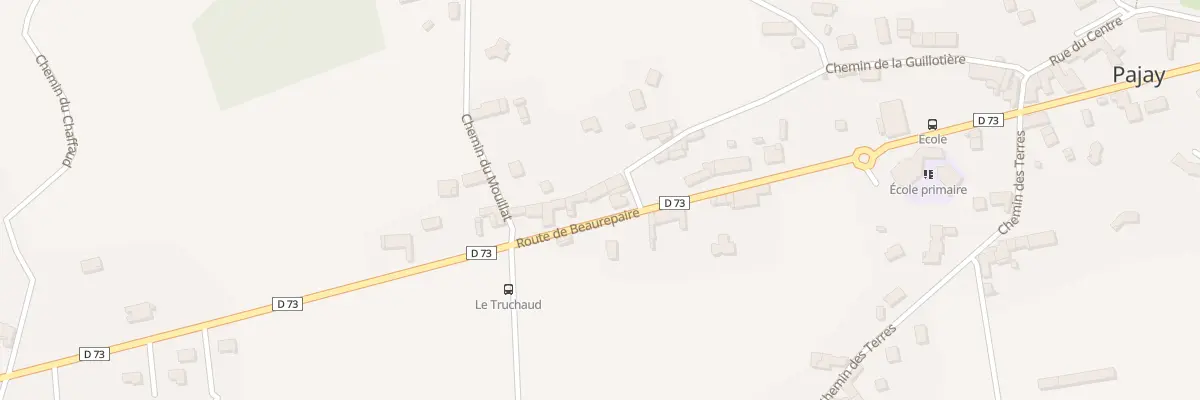 Plan du 1068 Rte de Beaurepaire à Pajay