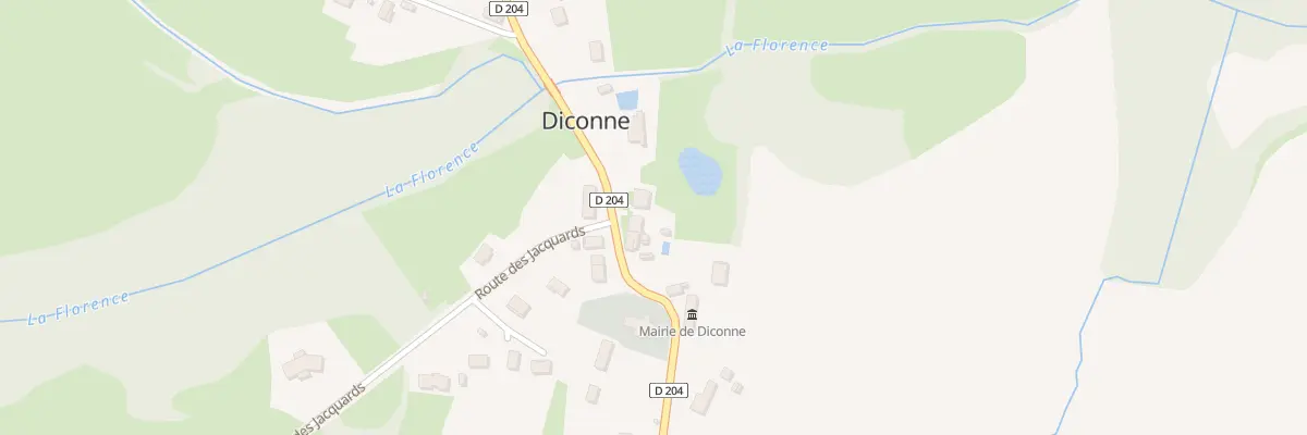 Plan du 13 Rue du Bourg à Diconne