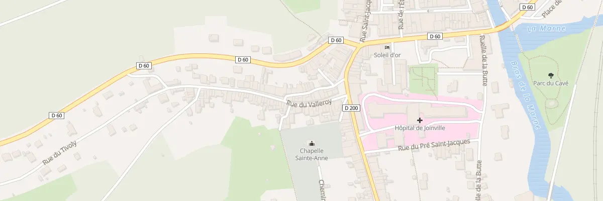 Plan du 12 Rue du Valleroy à Joinville