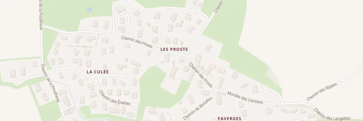 Plan du 432 Che des Prosts à Buellas