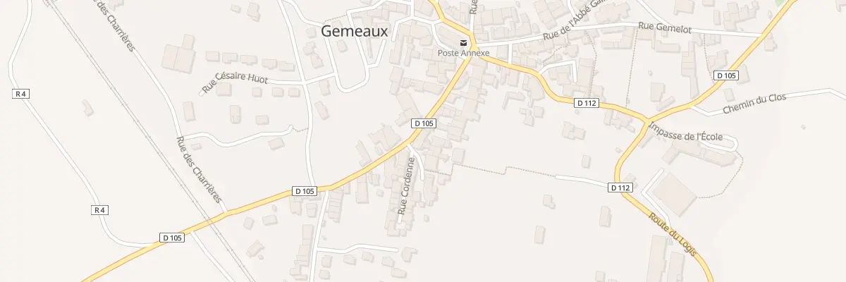 Plan du 23 Rue Jean Philippe Rameau à Gemeaux