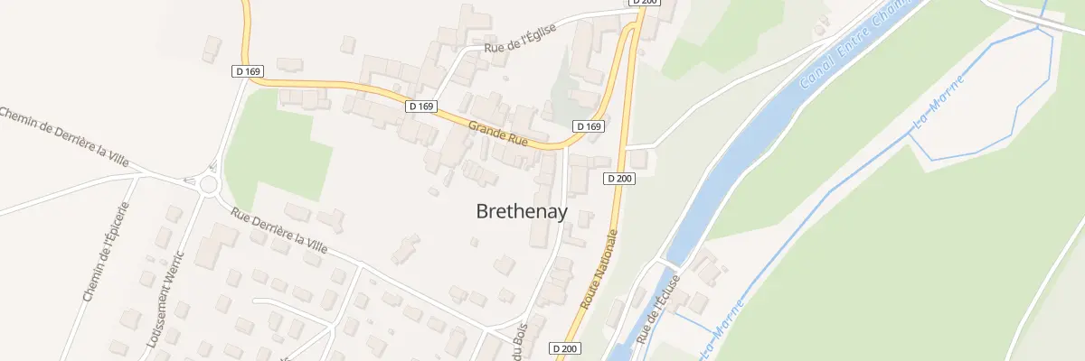Plan du 4 Rue du Bois à Brethenay
