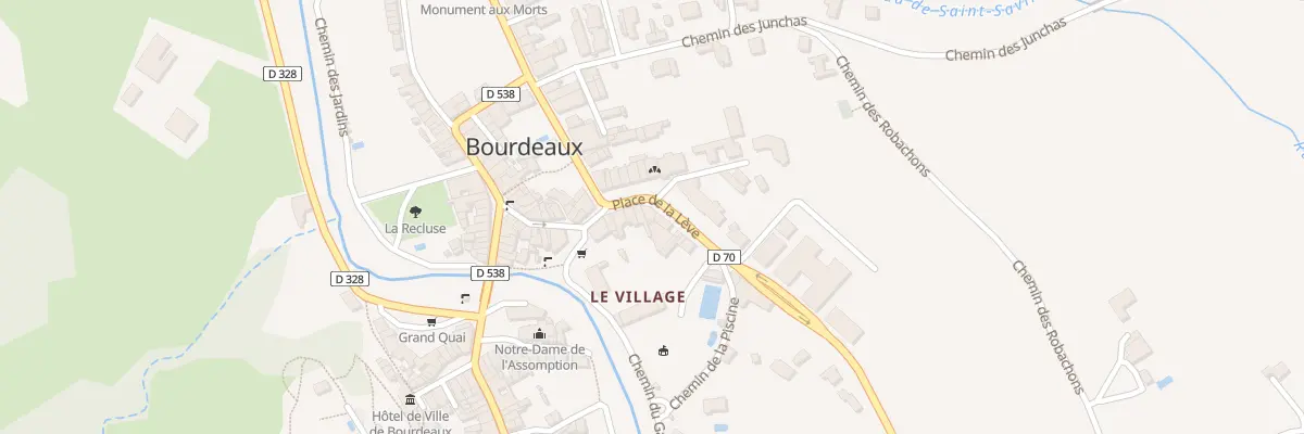 Plan du 5166 Le Village à Bourdeaux